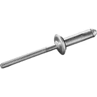 Goebel - 250 x Spreid blindklinknagels 5,2 x 28,6 mm - Alu Aluminium AlMG 5,0 / Alu Aluminium AlCuMg 1 - Vlakke kop - TRE-GO - 8080552280 - Popnagel