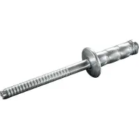 Goebel - 500 x Multi-Grip blindklinknagels (Ø x L) 4,8 x 10,2 mm - Staal verzinkt / Staal verzinkt - Vlakke kop - MULTI - 7780148100 - Popnagel