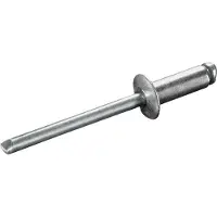 Goebel - 1000 x Blindklinknagels (Ø x L) 3 x 12 mm - Alu Aluminium AlMG 2,5 / Staal verzinkt - Vlakke kop - STANDARD - 7070130120 - ISO15977 - Popnagel