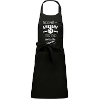 Kariban Awesome 21 year - 21 jaar cadeau - keukenschort - BBQ schort - verjaardag - zwart