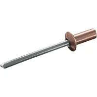 Goebel - 1000 x Gesloten blindklinknagels (Ø x L) 3,2 x 9,5 mm - Koper / RVS A2 - Vlakke kop - CUP - 2000032900 - Popnagel