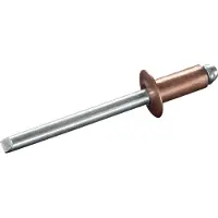 Goebel - 500 x Blindklinknagels (Ø x L) 4 x 16 mm - Koper / Staal verzinkt - Vlakke kop - STANDARD - 7050140160 - ISO16582 - Popnagel