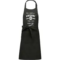 Kariban Awesome 85 year - 85 jaar cadeau - keukenschort - BBQ schort - verjaardag - chique grijs