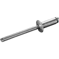 Goebel - 1000 x Blindklinknagels (Ø x L) 3 x 4 mm - Alu Aluminium AlMG 2,5 / Alu Aluminium - Vlakke kop - STANDARD - 7070530400 - ISO15981 - Popnagel