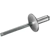 Goebel - 250 x Blindklinknagels (Ø x L) 5 x 8 mm - Alu Aluminium AlMG 3,5 / Staal verzinkt - Grote kop - STANDARD - 7171150800 - Popnagel