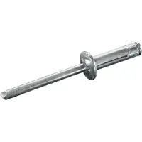 Goebel - 500 x Spreid blindklinknagels (Ø x L) 4 x 13,6 mm - Alu Aluminium AlMG 3 / 3,5 (5154) / Alu Aluminium AlMG 5 (5056) - Vlakke kop - TRI-GO - 7099401360 - Popnagel