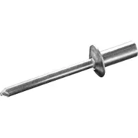 Goebel - 500 x Gesloten blindklinknagels (Ø x L) 4 x 12,5 mm - Alu Aluminium Al 99,5 / Alu Aluminium - Vlakke kop - CUP - 2160140120 - ISO15975 - Popnagel