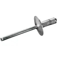 Goebel - 500 x Multi-Grip blindklinknagels (Ø x L) 4 x 9,5 mm - Alu Aluminium AlMG 2,5 / RVS A2 - Grote kop - MULTI - 7770340950 - Popnagel