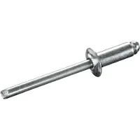Goebel - 500 x Blindklinknagels (Ø x L) 5 x 22 mm - Staal verzinkt / Staal verzinkt - Vlakke kop - STANDARD - 7080150220 - ISO15979 - Popnagel