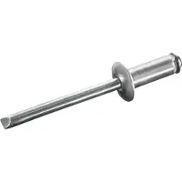 Goebel - 500 x Spreid blindklinknagels (Ø x L) 4 x 14 mm - Alu Aluminium AlMG 5,0 / Staal verzinkt - Vlakke kop - STAR - 7088401400 - Popnagel