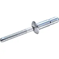 Goebel - 250 x Constructie blindklinknagels (Ø x L) 6,4 x 14,5 mm - Alu Aluminium AlMg 5 (5056 A) / Alu Aluminium - Platbolkop - GO-LOCK - 7660506414 - Popnagel
