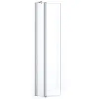 Maxaro Zircon Comfort Inloopdouche | 20 cm Chroom Helder glas Vaste wand met draaibare zijwand