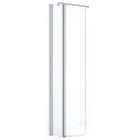 Maxaro Zircon Comfort Inloopdouche | 20 cm Chroom Helder glas Vaste wand met draaibare zijwand