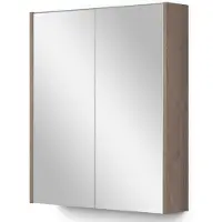 Maxaro Spiegelkast Met Verlichting Modulo 60x70cm Middenbruin Eiken
