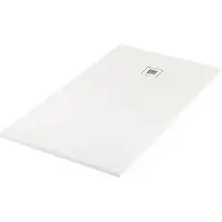 Maxaro Douchebak 160x90cm Rechthoek Mat Wit Mineraalmarmer | Douchebakken | Complete Douchebak | Douchevloer