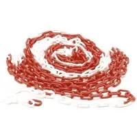 Perel Rood/witte ketting - 10m