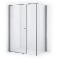 Maxaro Zircon Comfort Douchecabine | 120x100 cm Chroom Helder glas Draaideur Rechthoek