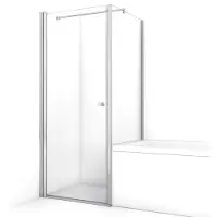 Maxaro Zircon Comfort Douchecabine | 75x70 cm Chroom Helder glas Draaideur Rechthoek