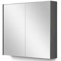 Maxaro Spiegelkast Met Verlichting Modulo 80x70cm Donkergrijs Beton
