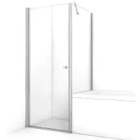 Maxaro Zircon Comfort Douchecabine | 80x75 cm Chroom Helder glas Draaideur Rechthoek