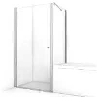 Maxaro Zircon Comfort Douchecabine | 90x75 cm Chroom Helder glas Draaideur Rechthoek