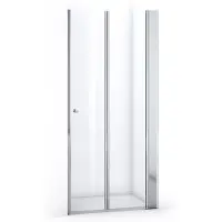 Maxaro Zircon Comfort Douchedeur | 95 cm Chroom Helder glas Vouwdeur
