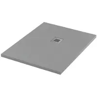 Maxaro Douchebak 100x80 cm Rechthoek Mineraalmarmer Grijs