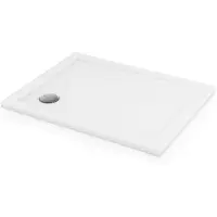 Maxaro Douchebak 100x80cm Rechthoek SMC Hoogglans Wit | Douchebakken | Complete Douchebak | Douchevloer