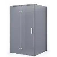 Maxaro Diamond Douchecabine | 120x110 cm Chroom Rookglas Draaideur Rechthoek