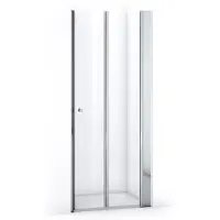 Maxaro Zircon Comfort Douchedeur | 85 cm Chroom Helder glas Vouwdeur