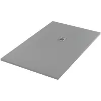 Maxaro Douchebak 160x100 cm Rechthoek Mineraalmarmer Grijs