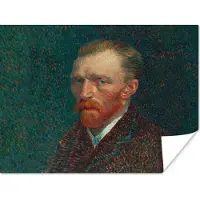 PosterMonkey Poster Kunst - Van Gogh - Oude meesters - Zelfportret - 160x120 cm XXL