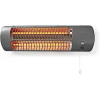 Nedis Badkamer verwarming | 1200 W| X4 | Grijs | 1 stuk - HTBA10GY - HTBA10GY