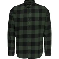 Only & Sons Overhemd donkergroen / zwart