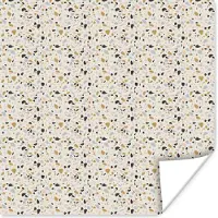 PosterMonkey Poster Klei - Patroon - Terazzo - 75x75 cm