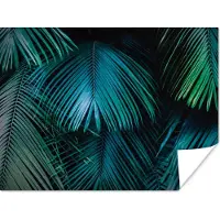 PosterMonkey Poster Palmblad - Tropisch - Natuur - Jungle - 160x120 cm XXL