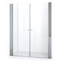 Maxaro Zircon Comfort Douchedeur | 165 cm Chroom Helder glas Pendeldeur