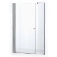 Maxaro Zircon Comfort Douchedeur | 140 cm Chroom Helder glas Draaideur