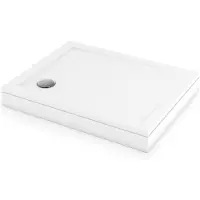 Maxaro Hoge Douchebak 100x80cm Rechthoek SMC Hoogglans Wit