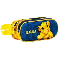 KARACTERMANIA - Disney - Lion King - Simba Rest-3D dubbele Roletui - Potloden etui - Pennenetui - donkerblauw