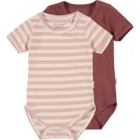 Minymo Rompertje/body beige / oudroze / merlot