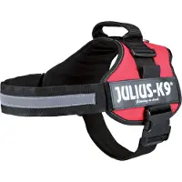 Julius-K9 Trixie Powerharnas, maat 1/L: 66-85 cm, rood