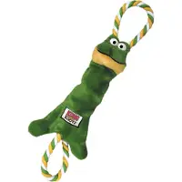 Kong tugger knots kikker - 38x16x6,5 cm - Honden speelgoed