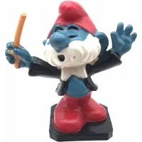 Schleich Grote smurf als dirigent - poppetje - 5,5 cm - De Smurfen