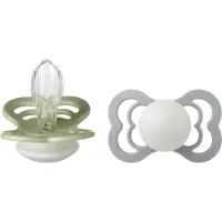 BIBS - Pacifier Supreme 2 Pack - Sage Glow/Cloud Glow - Size 2