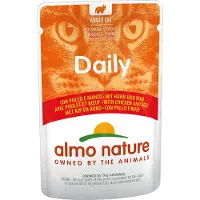 Almo Nature Daily met kip en rund natvoer kat (70 g) 60 x 70 g