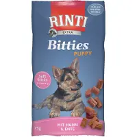 Rinti 2x75g Extra Puppy Bitties Kip & Rund Kip & Eend Hondensnacks
