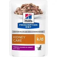 Hill's Pet Nutrition Prescription Diet k/d Kidney Care Kattenvoer Nat Rund 12 x 85 gr