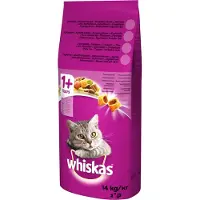 Whiskas - Adult Kat Droogvoer - Rundvlees - Wortel - 14kg