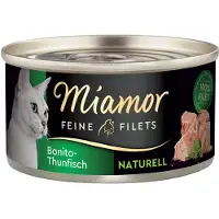 Miamor Voordeelpakket Fijne Filets Naturelle 24 x 80 g Kattenvoer - Bonito Tonijn